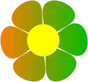 Hippie Flower At Clker - Hippie Flower Clip Art, HD Png Download PNG image with transparent background