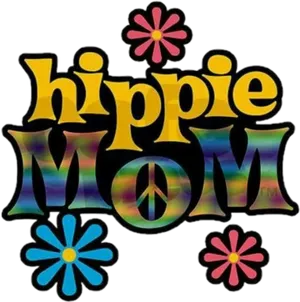 Hippie Mom Graphic PNG Image