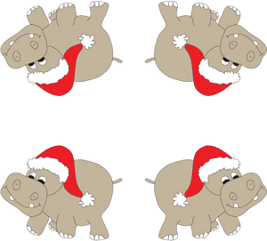 Hippopotamus For Christmas Png , Png Download - Transparent Christmas Hippo Clip Art, Png Download PNG image with transparent background