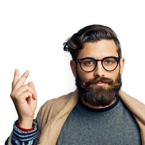 Hipster Barba Trend Png 45 PNG Image