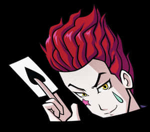 Hisoka Magician Anime Character PNG image with transparent background