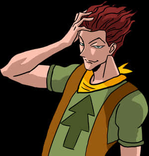 Hisoka Magician Pose PNG image with transparent background