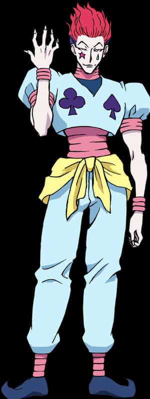 Hisoka Morow Anime Character PNG image with transparent background