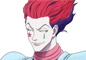 Hisoka Morow Smirk PNG Image