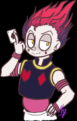 Hisokawith Playing Card PNG image with transparent background