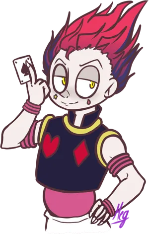 Hisokawith Playing Card PNG Image