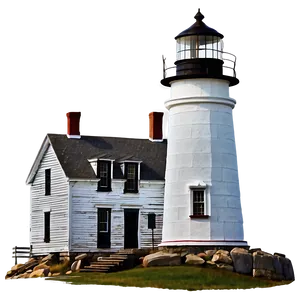 Historic Maine Lighthouses Png Hyj PNG Image