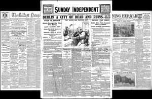 Historic Newspapers Collage PNG