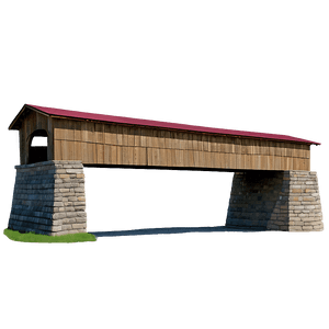 Historical Covered Bridge PNG bhc27 PNG