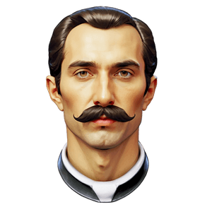 Historical Figure Mustache PNG eqf20 PNG