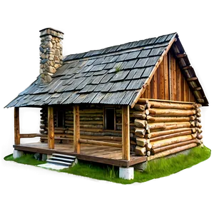 Historical Log Cabin Landmark Png 06122024 PNG Image