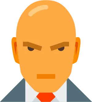 Hitman_ Agent_47_ Character_ Portrait PNG Image