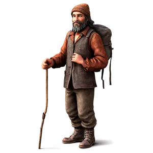 Hobo With Stick And Bundle Png Tbw64 PNG Image