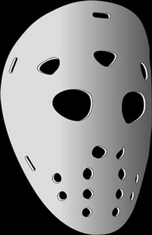 Hockey Goalie Mask Vector PNG image with transparent background