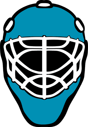 Hockey Goalie Mask Vector PNG image with transparent background