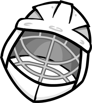 Hockey_ Goalie_ Mask_ Vector PNG image with transparent background