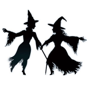 Hocus Pocus Witch Silhouette PNG 8 PNG image with transparent background