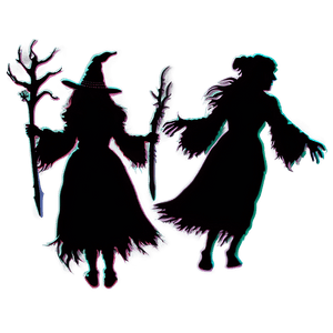 Hocus Pocus Witch Silhouette PNG djm PNG image with transparent background