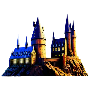 Hogwarts Castle Silhouette Png Ged59 PNG Image