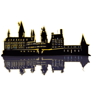 Hogwarts Castle Silhouette PNG rah20 PNG image with transparent background