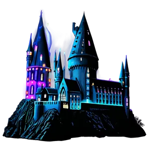 Hogwarts Christmas Lights Png Hda28 PNG Image