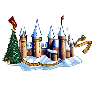 Hogwarts Christmas Magic Png 06252024 PNG Image