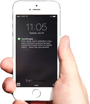 Holdingi Phone Notification Display PNG Image