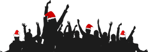 Holiday Cheer Crowd Silhouette.png PNG image with transparent background
