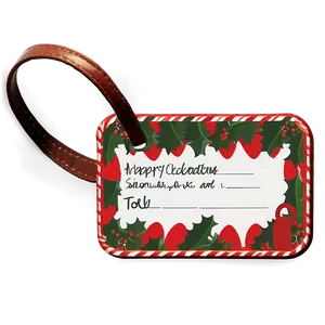 Holiday Luggage Tag Png Xhm PNG Image