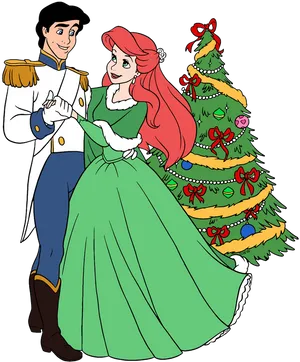 Holiday Mermaidand Prince PNG Image