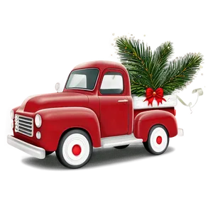 Holiday Red Truck Png Vkg PNG Image