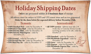 2015 Holiday Shipping Dates - Holiday PNG image with transparent background