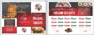 Holiday Sweets Brochure Design PNG Image