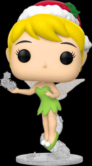 Holiday Tinkerbell Figurine PNG image with transparent background