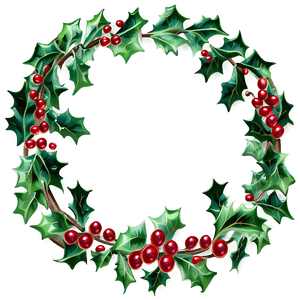 Holly Berry Wreath PNG 21 PNG