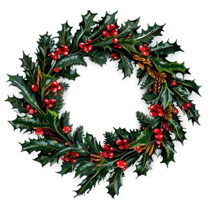Holly Berry Wreath PNG 85 PNG