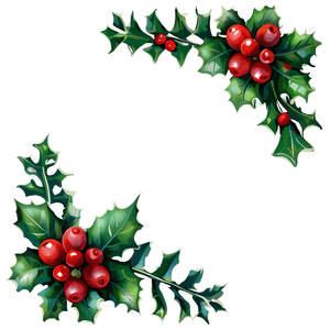 Holly Border PNG kmf88 PNG