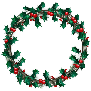 Holly Wreath PNG 24 PNG