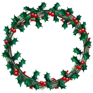 Holly Wreath Png 24 PNG Image