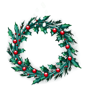Holly Wreath PNG mem20 PNG
