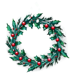 Holly Wreath Png Mem20 PNG Image