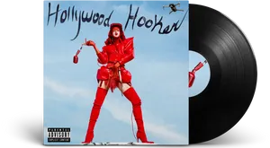 Hollywood Hooker Vinyl Album Cover PNG Image