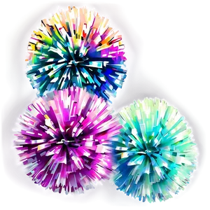 Holographic Cheer Pom Poms Png Wwu PNG Image