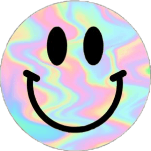 #emoji #holographic #tumblr #tornasol #freetoedit #tumblrarts - Smiling Face Black And White, HD Png Download PNG with transparent background