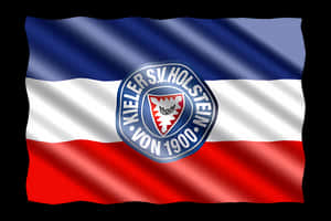 Holstein Kiel Flag Waving PNG image with transparent background