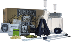 Home Cider Brewing Kit Setup PNG image with transparent background