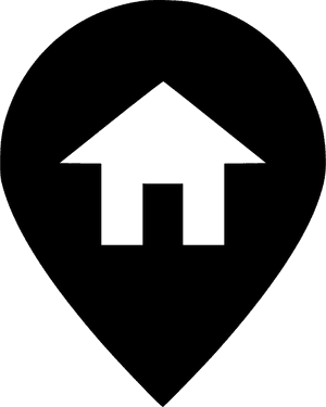 Pin Home - Location Symbol In Word, HD Png Download PNG