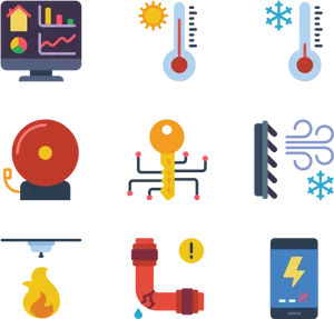 Home Maintenance Vector Icons PNG Image