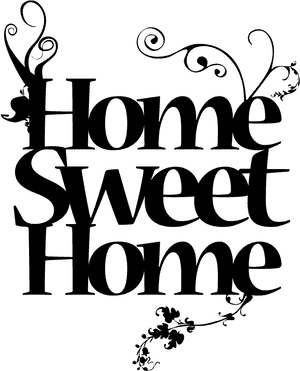Home Sweet Home Png Png - Black Home Sweet Home, Transparent Png PNG with transparent background