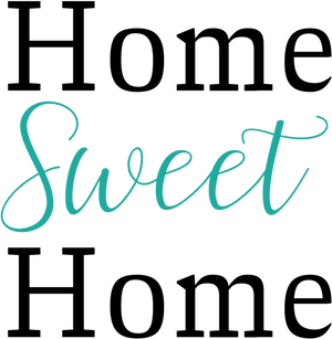 Home Sweet Home Calligraphy PNG Image